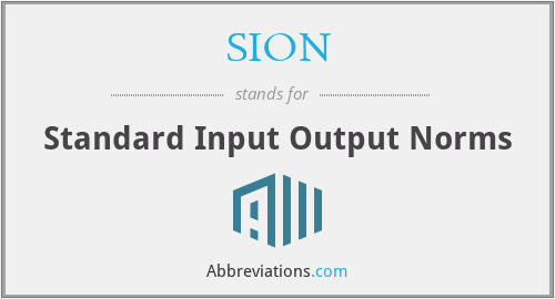 what-is-the-abbreviation-for-standard-input-output-norms